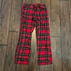 Old Navy Small Red Plaid Pajamas Bottoms
